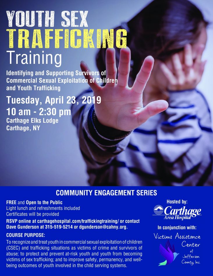 Youth Sex Trafficking Awareness Training Scheduled For April 23rd ...