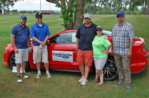 Carthage Area Hospital staff and guests with 2017 Mustang